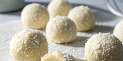Кето-творожные конфеты со сгущёнкой