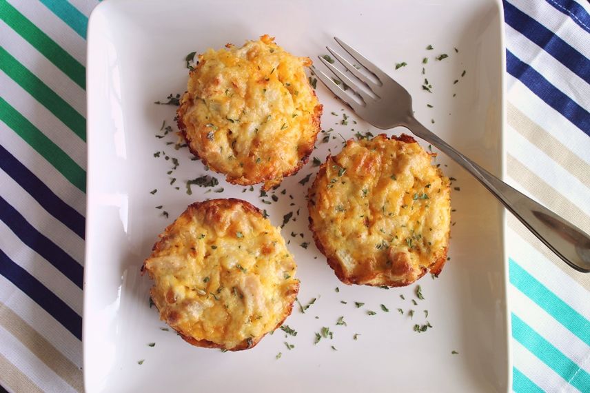 Кексы с тунцом и сыром